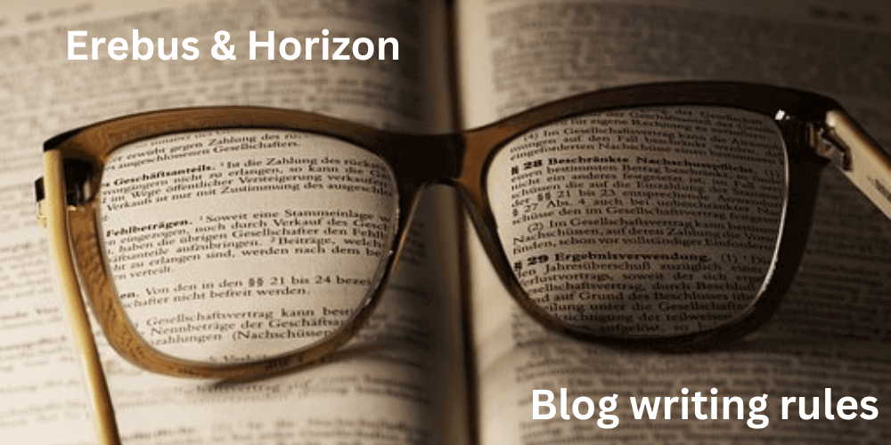 Blog Writing Rules